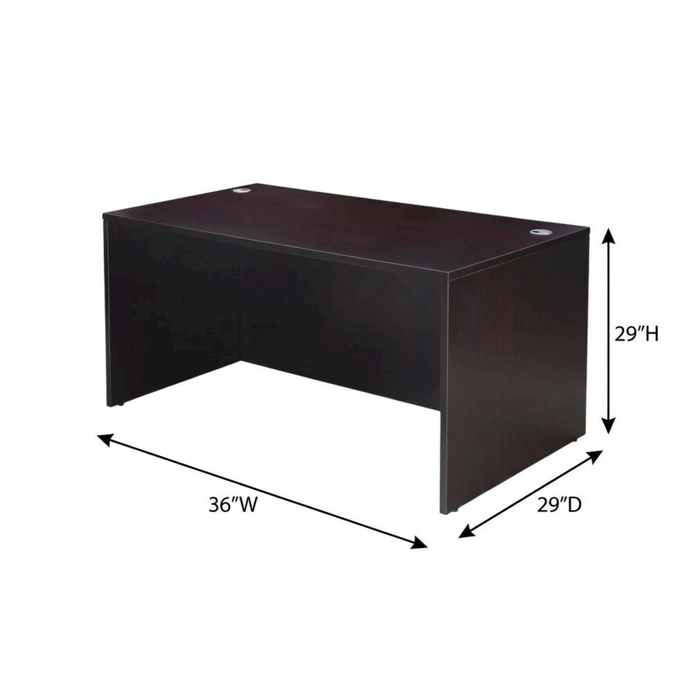 Mahogany Office Desk With Classic Design And Sturdy Construction