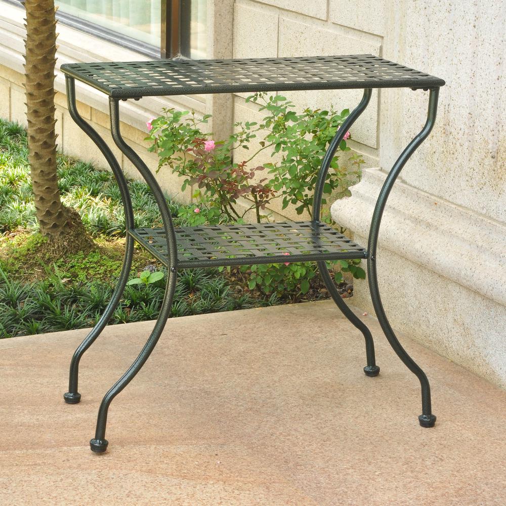 Mandalay Iron Rectangular 2 Tier Table