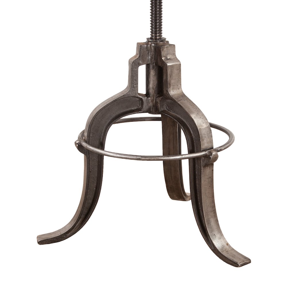 Paxton-Stool 16in teak top-reclaimed