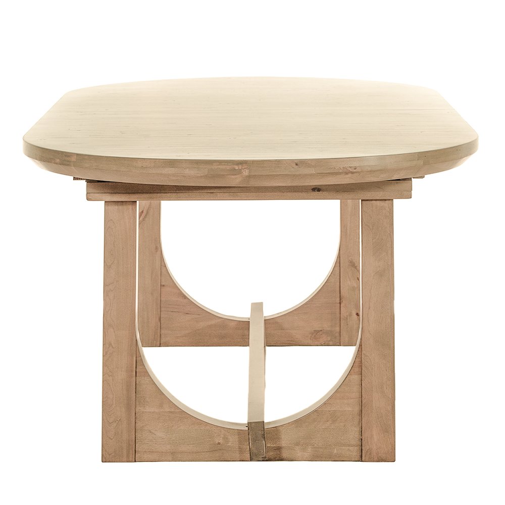 Valencia 86-110" Oval Extension Dining Table in Gray Birch