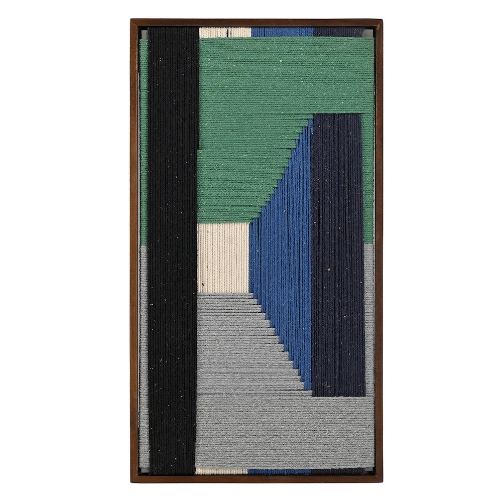 Delmar Woven Framed Art, Green