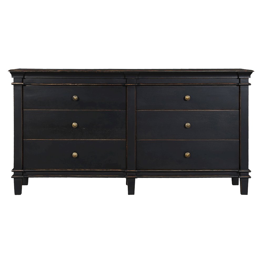 Trento 70" Dresser in Distressed Black