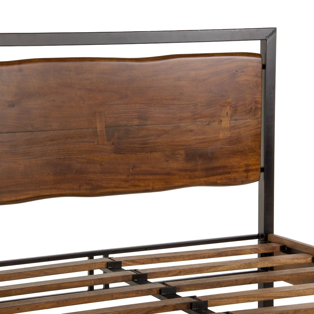 Glenwood King Bed in Acacia with Walnut Finish