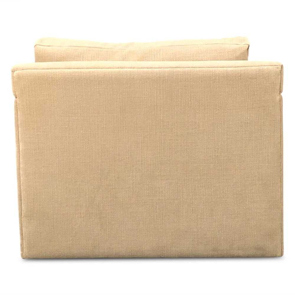 Genova Accent Chair in Oat Chenille Fabric