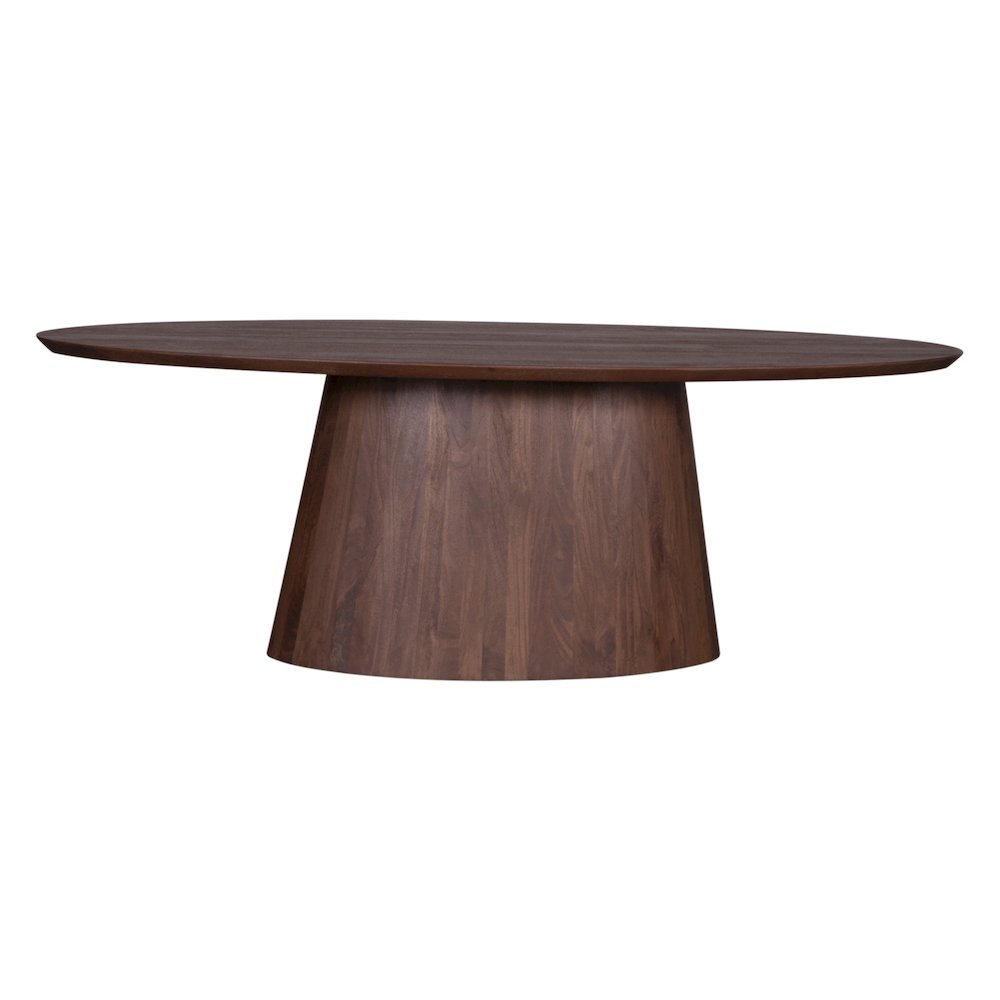 Calabasas 86" Oval Dining Table in Toffee Nut