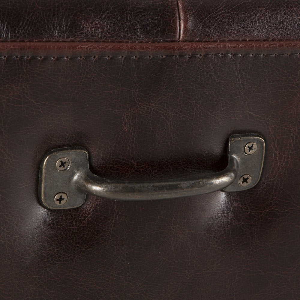 Arabella 59" Bench in Brown Leather