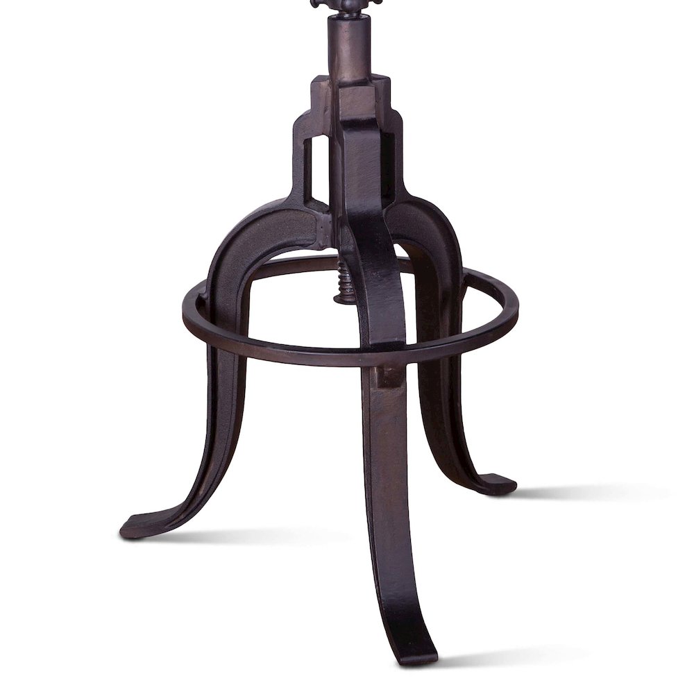 Blayne Adjustable Height Stool in Walnut Finish