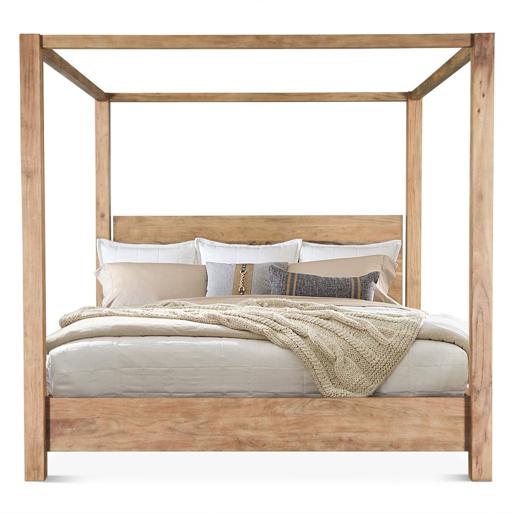 Mesa Canopy Queen Bed in Brushed Acacia
