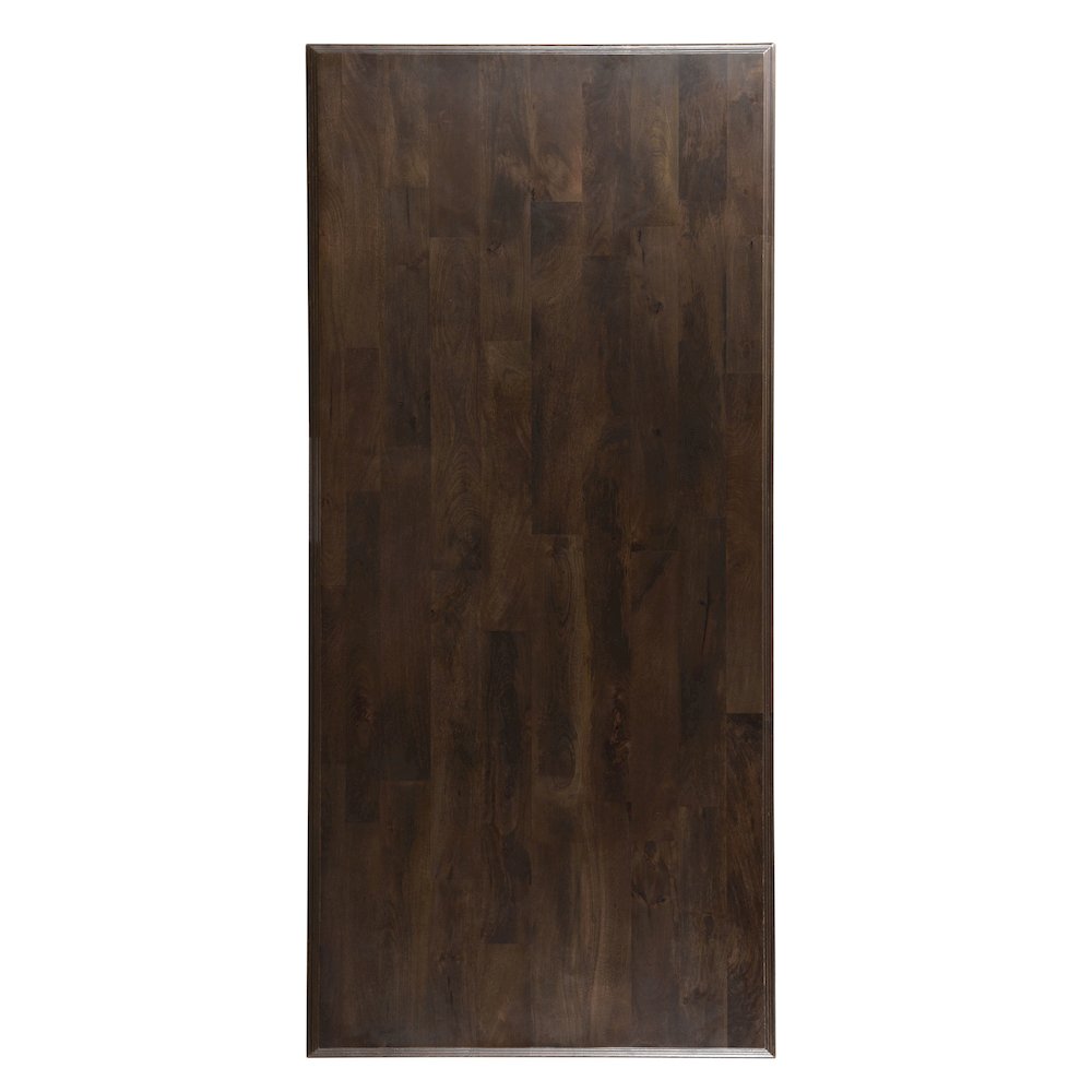 Toulon 98" Dining Table in Vintage Brown Finish