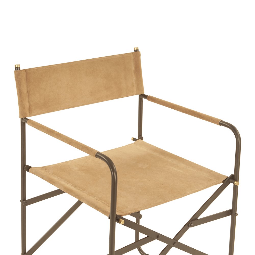 Lund Director's Chair in Sand Suede