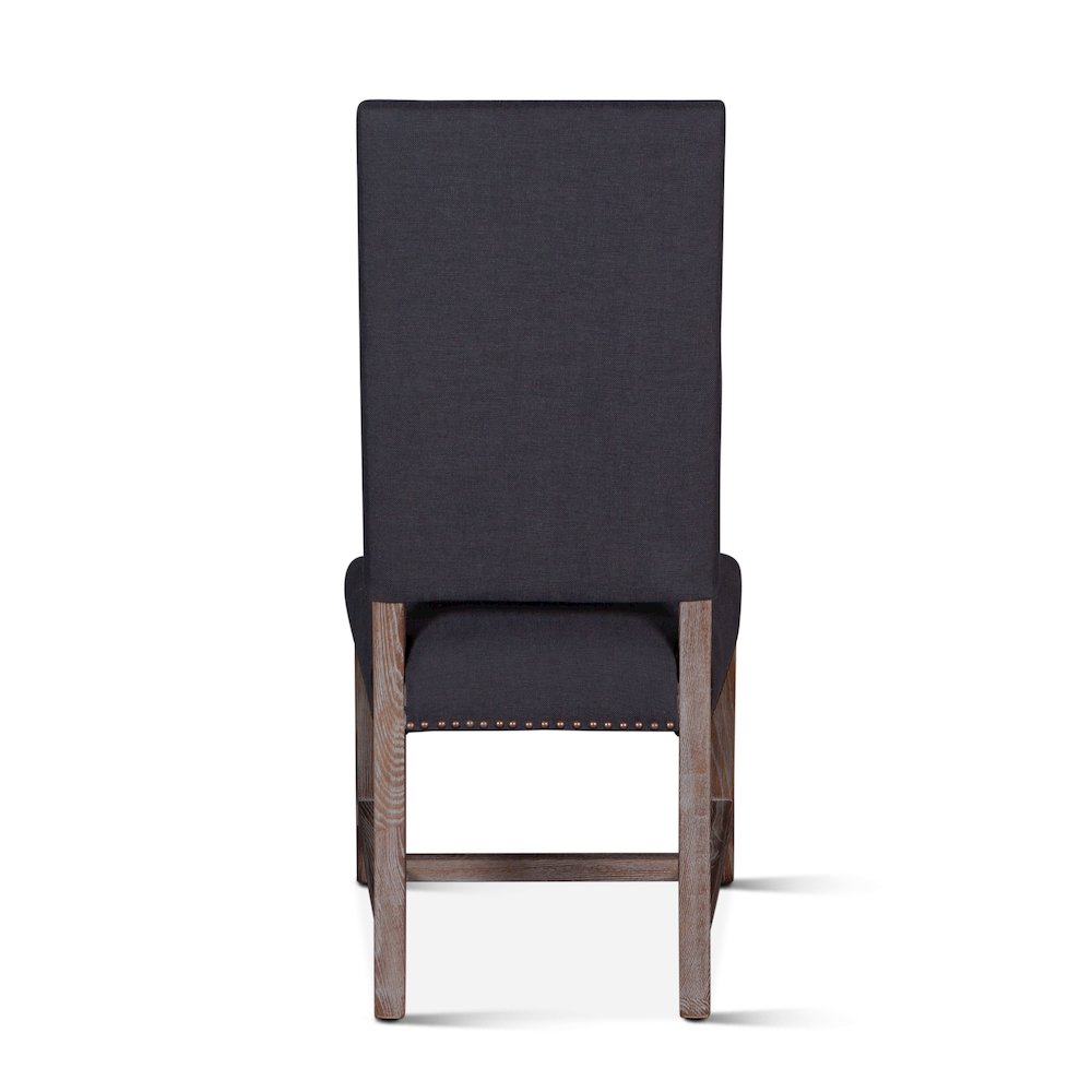 Dani High Back Formal Dining Chair in Charcoal