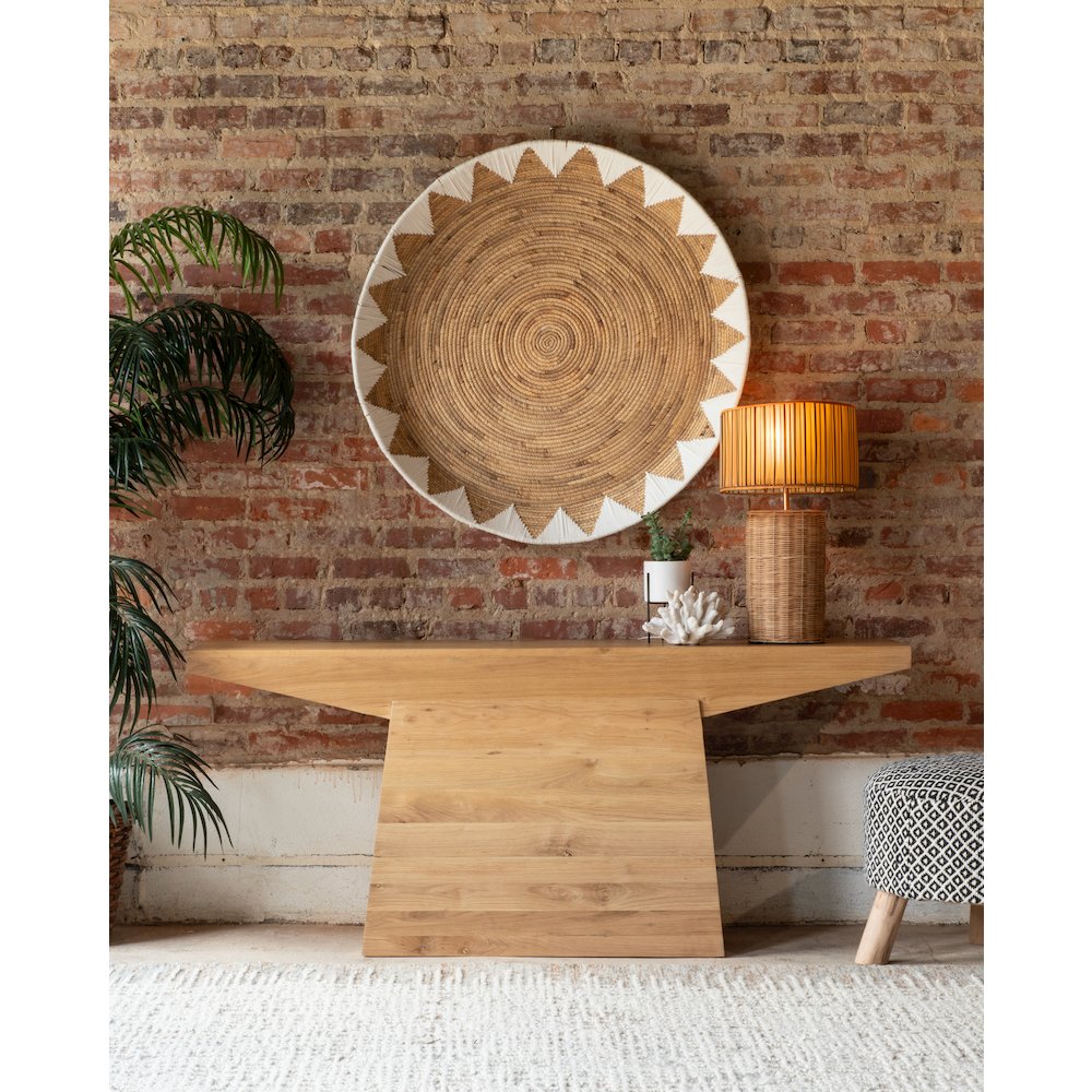 Incus 68" Console Table in Natural Oak