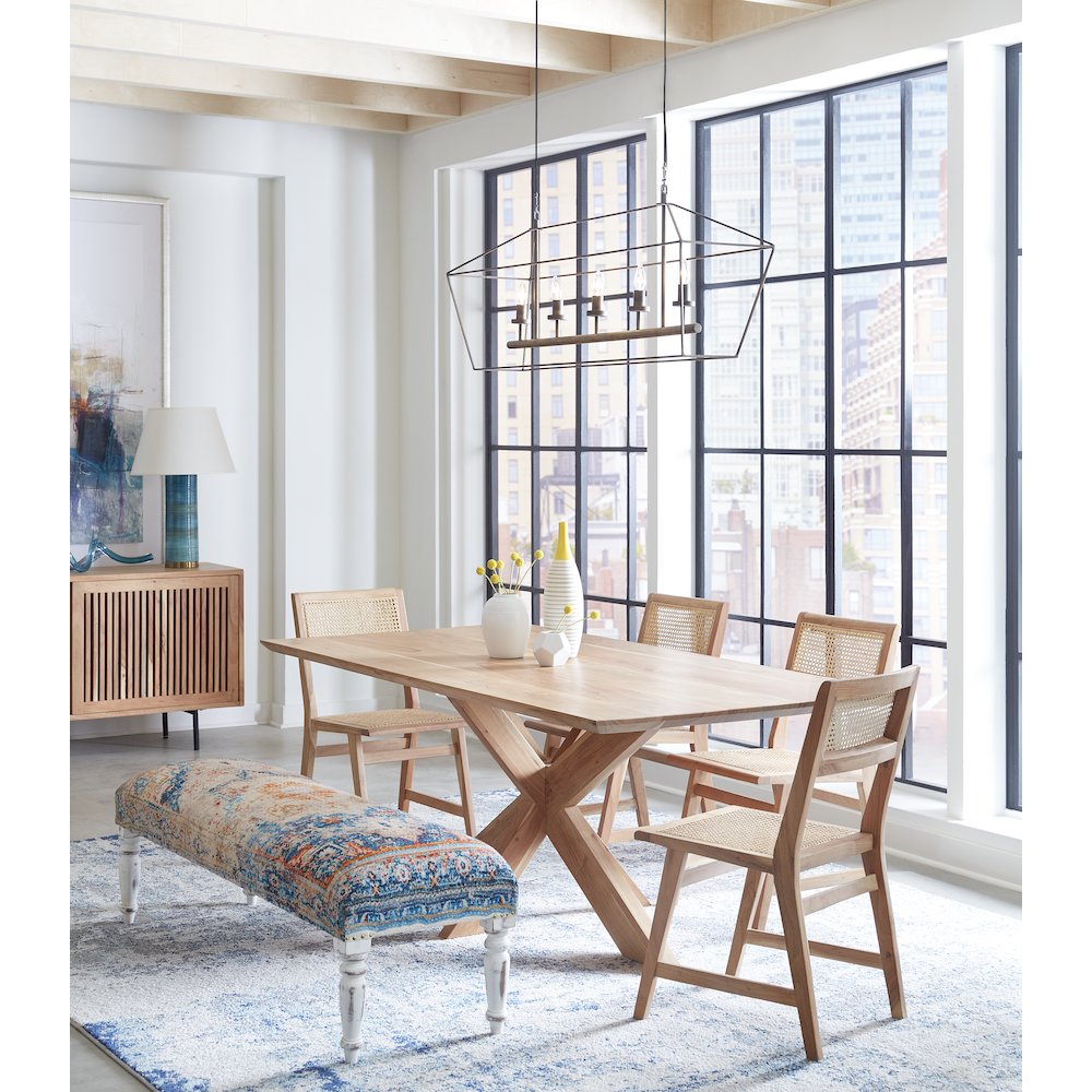 Stockholm 78" Dining Table in Weathered Acacia
