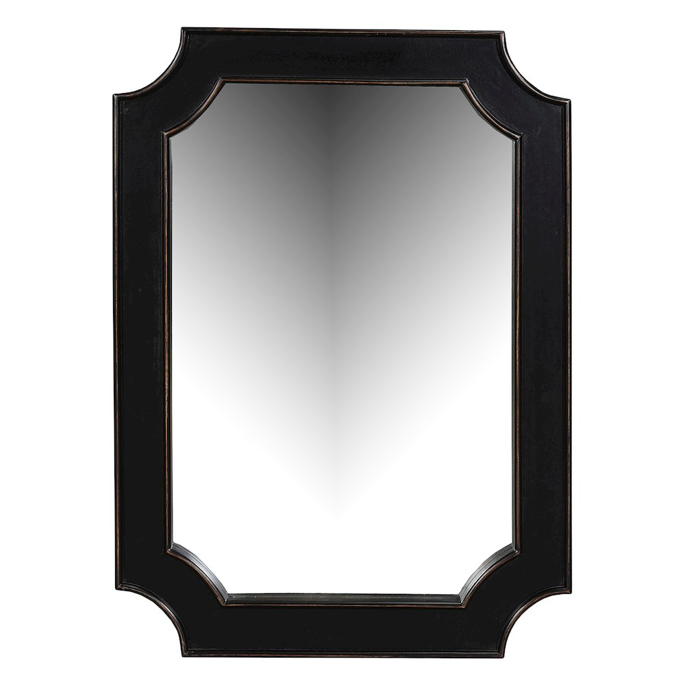 Trento 31" Mirror in Distressed Black