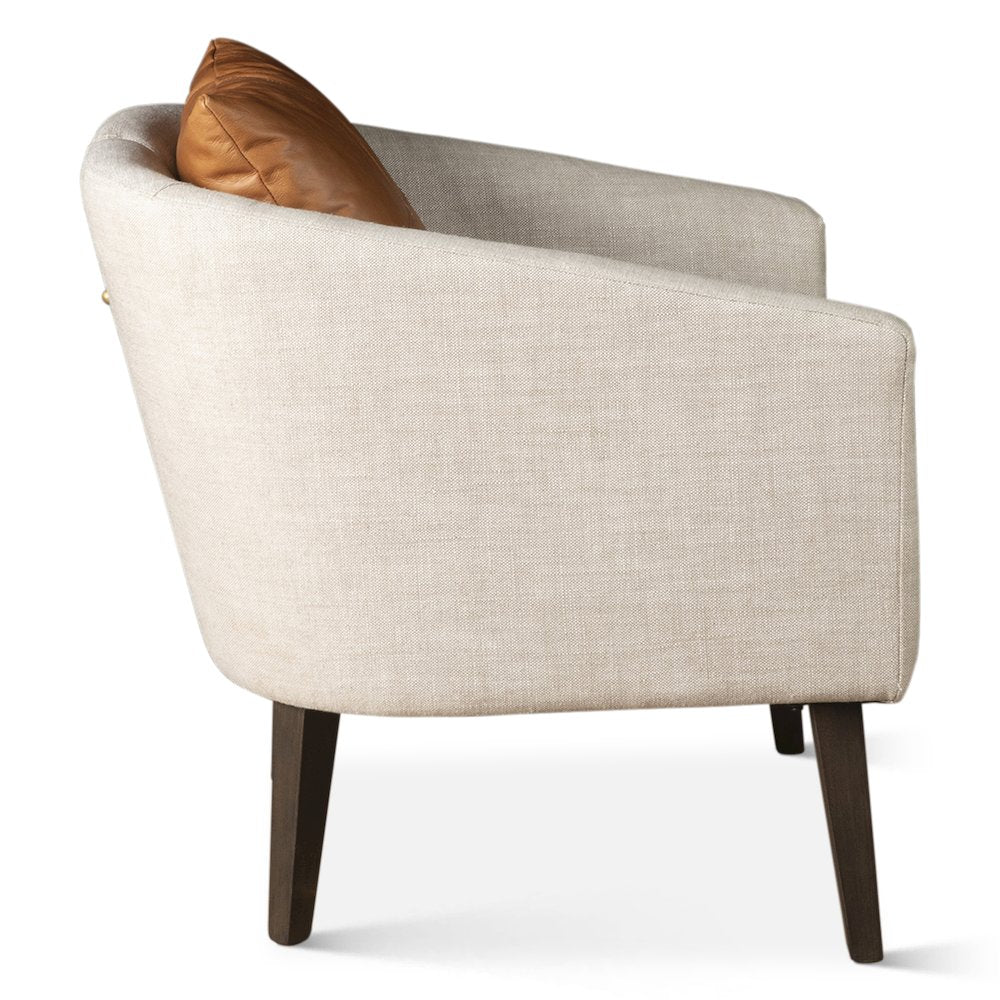 Olivia Armchair in Beige Linen