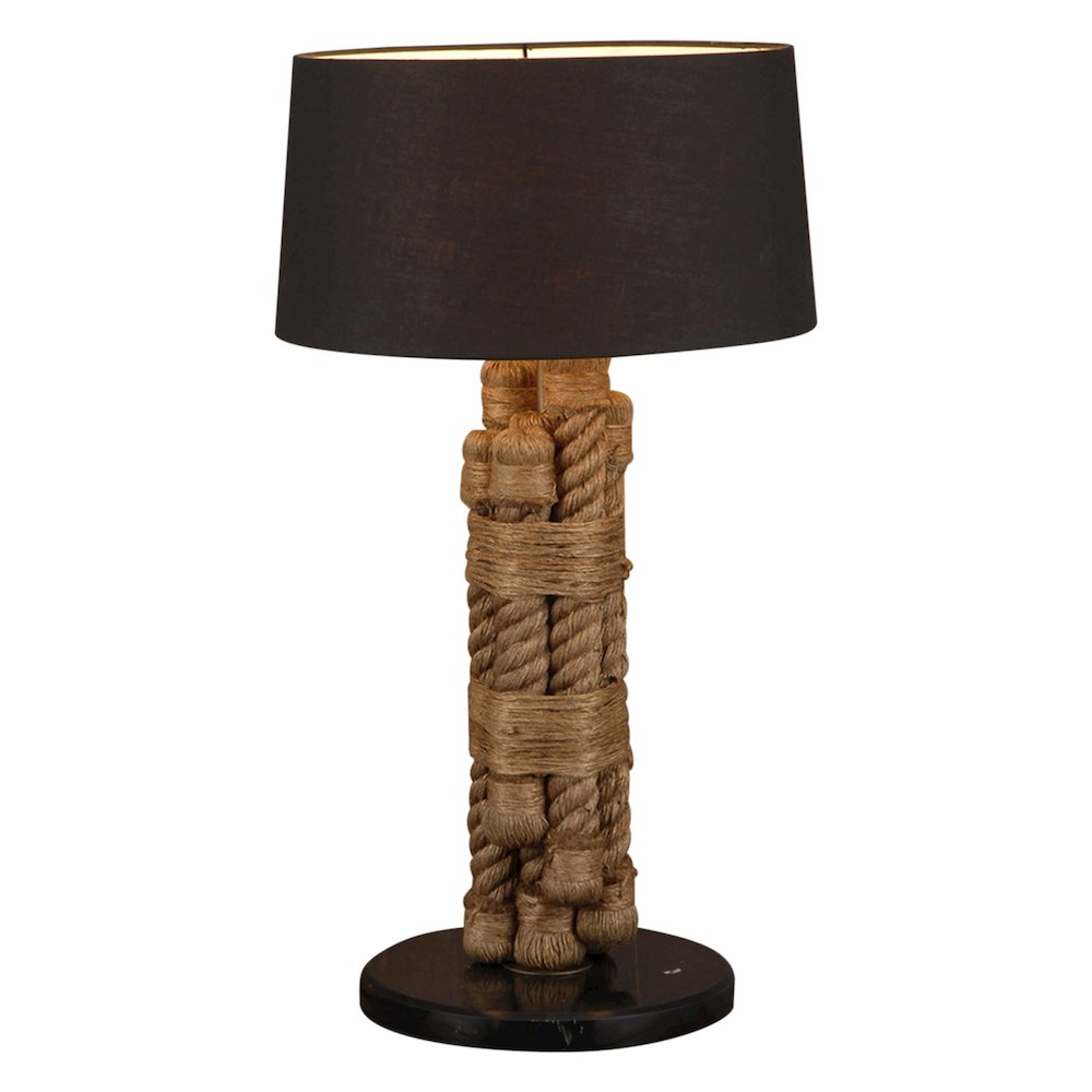 Heritage Rope and Marble Table Lamp