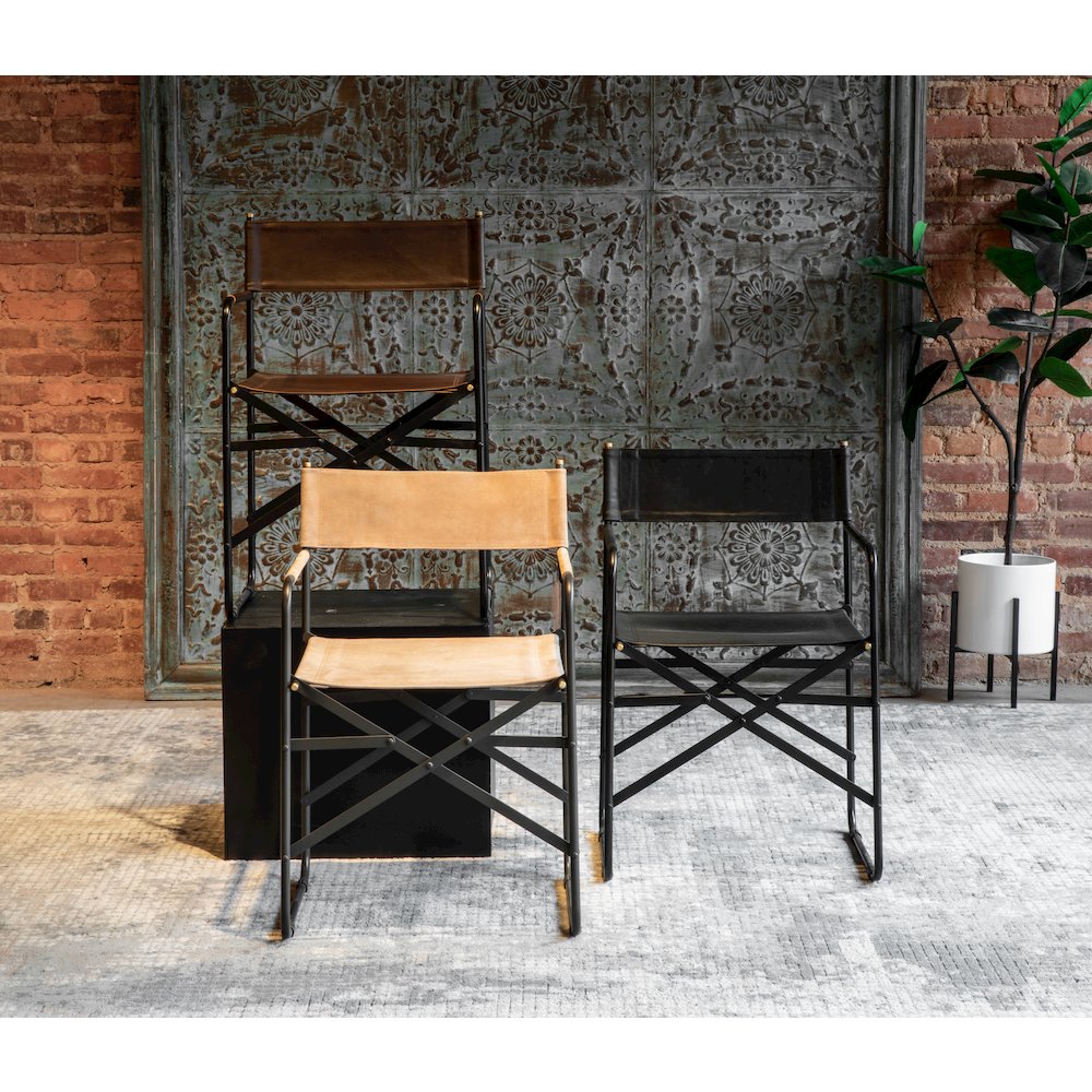 Lund Director's Chair in Sand Suede