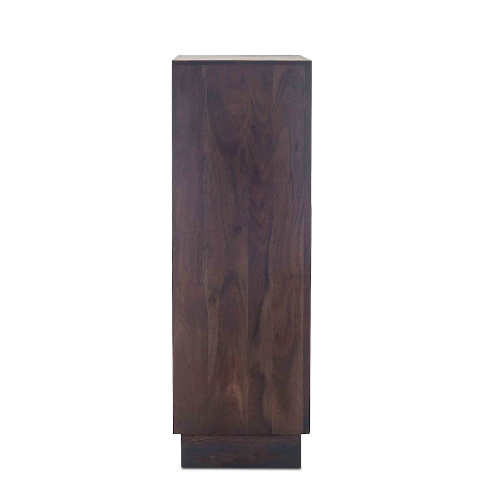 Palermo Tall Chest in Acacia with Raw Walnut Finish