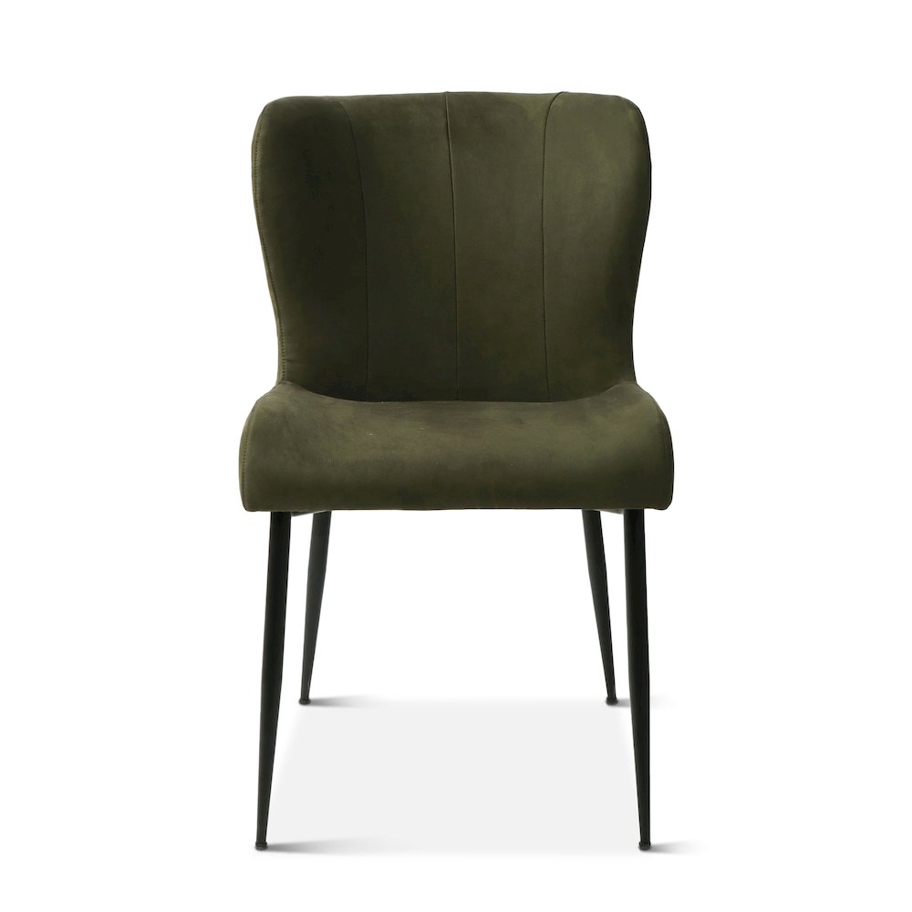 Isabella Green Suede Dining Chair