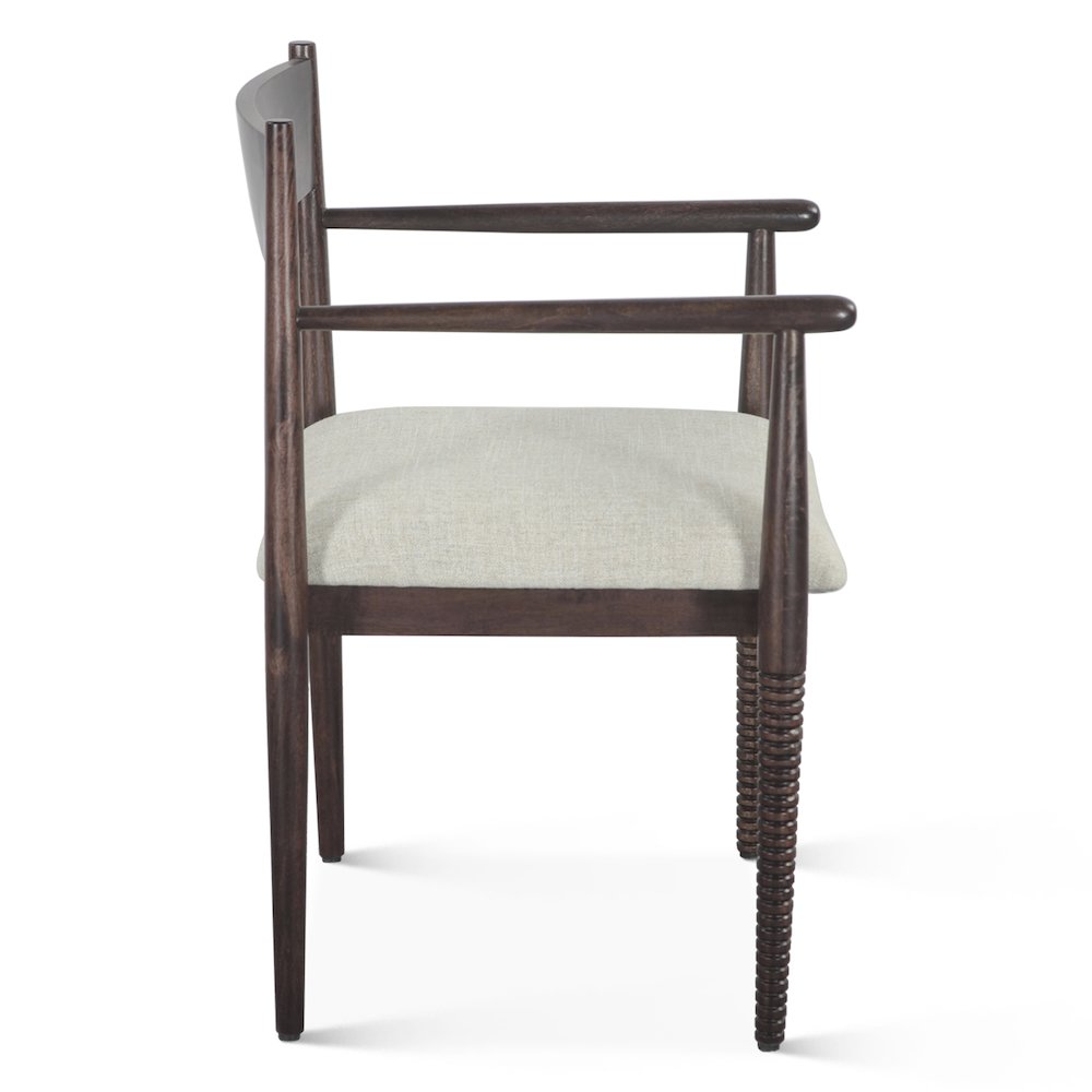Provence 22" Upholstered Dining Chair in Dark Sienna