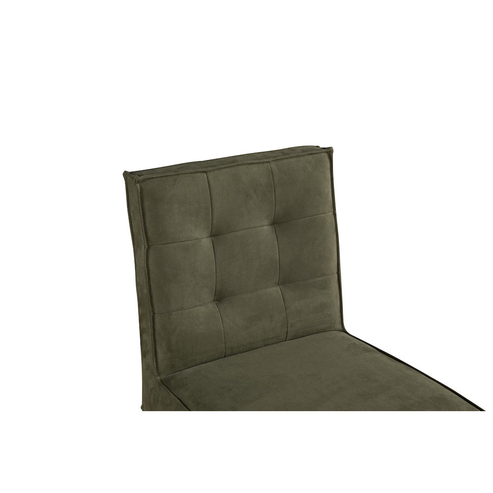 Aven Counter Chair in Green Eco-Suede with Dark Legs