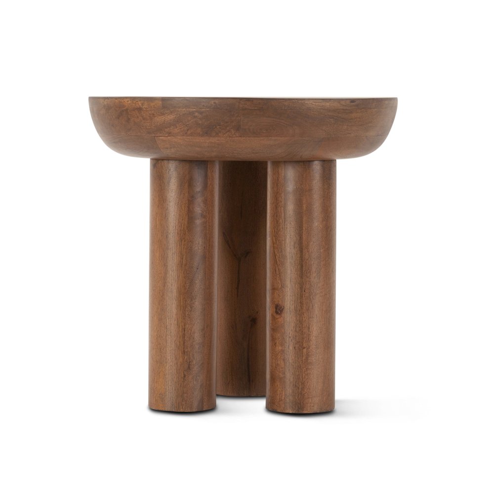 Noto 20" Side Table in Acorn Brown