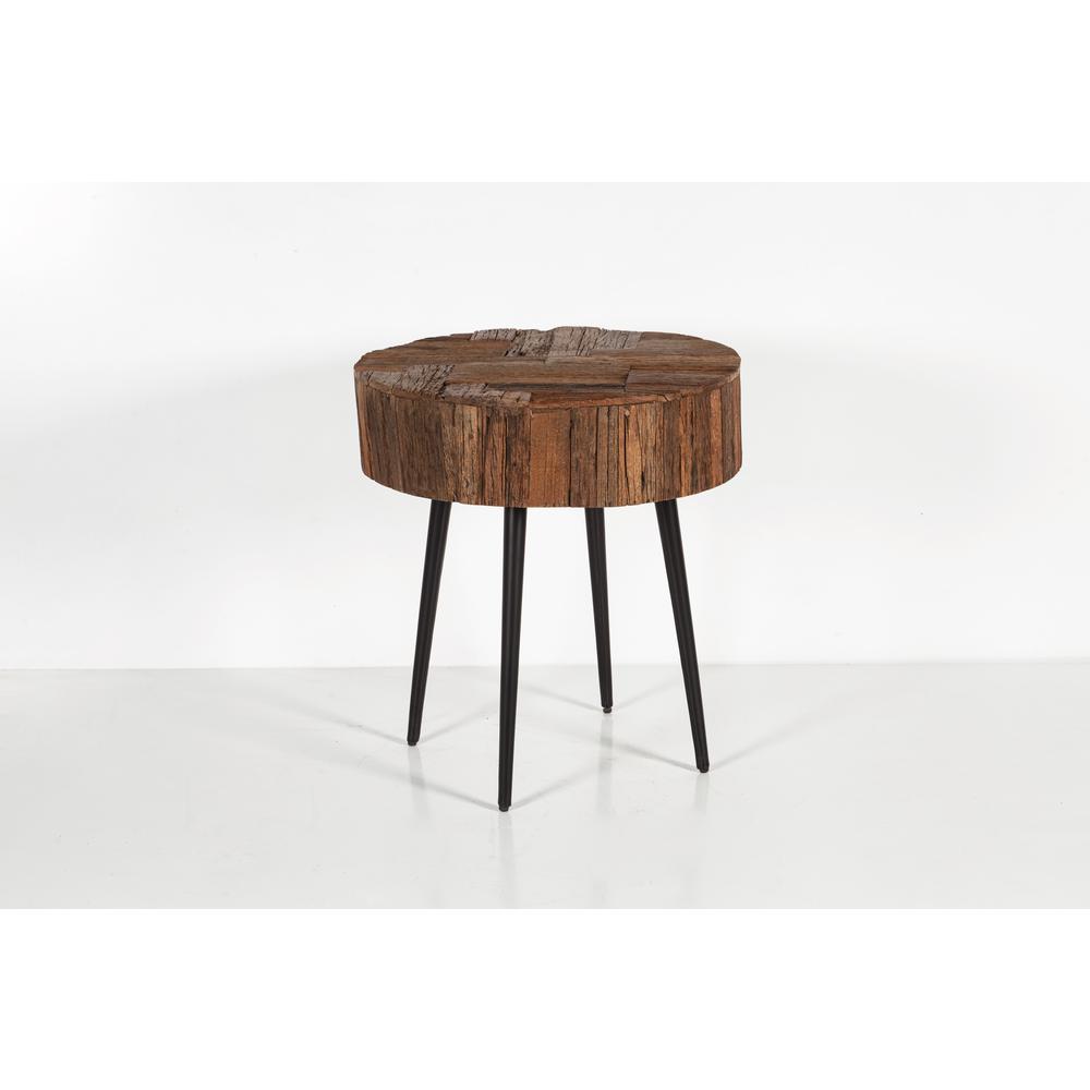 Palm Desert Reclaimed Wood Modern Side Table