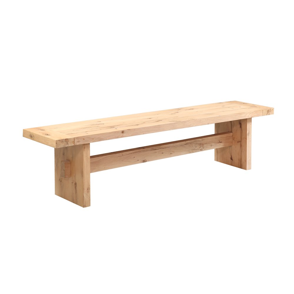 Alpine 74" Bench in Distressed Oak