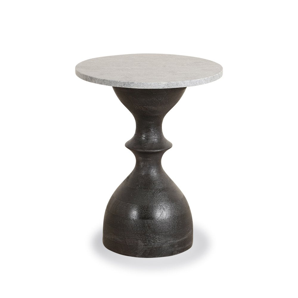 Palm Desert Rustic Marble Side Table