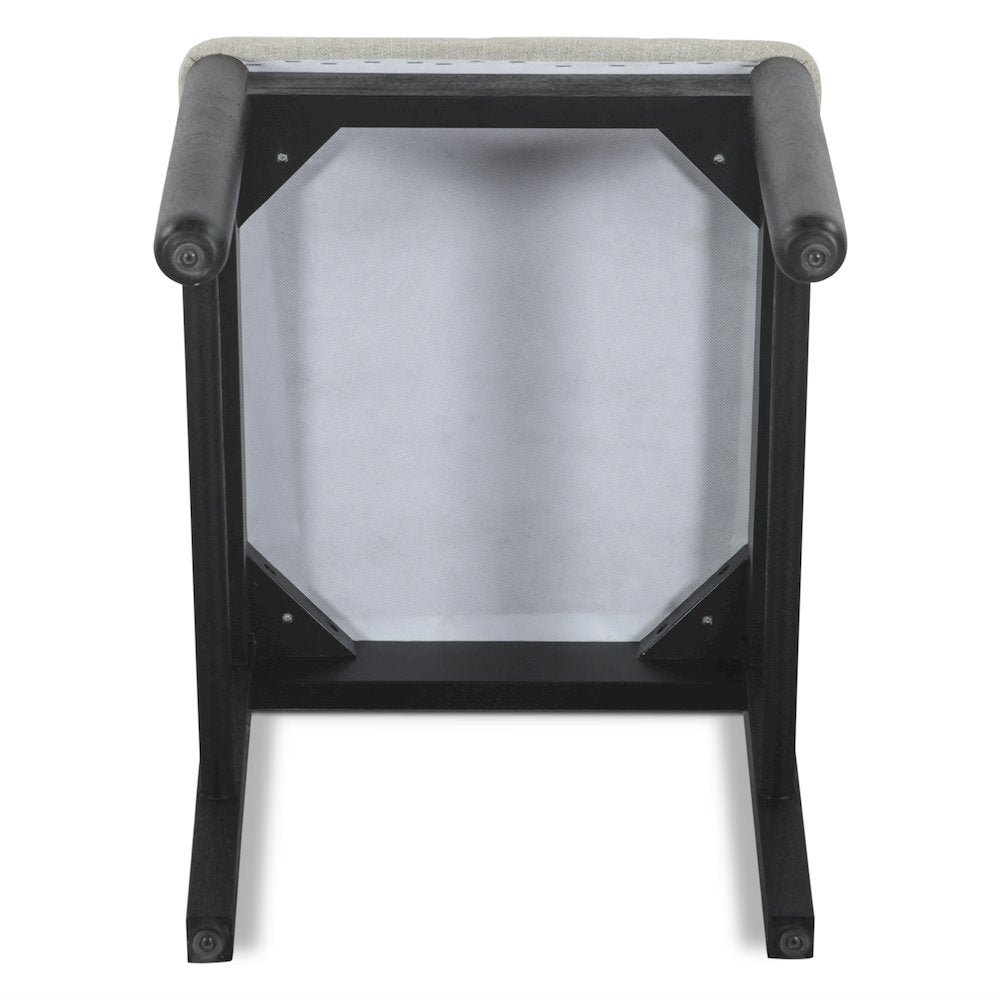 Bakio 18" Upholstered Dining Chair in Black