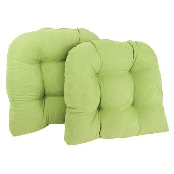 19-inch U-Shaped Microsuede Tufted Dining Chair Cushions (Set of 2)