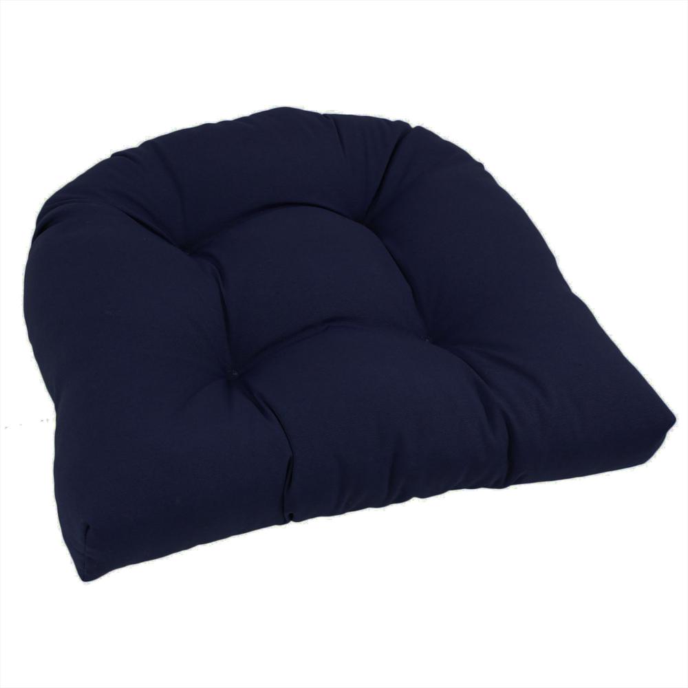 19-inch U-Shaped Twill Tufted Dining Chair Cushion 93184-1CH-TW-NV