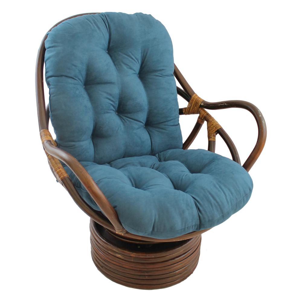 48-inch by 24-inch Solid Microsuede Swivel Rocker Cushion 93310-MS-TL