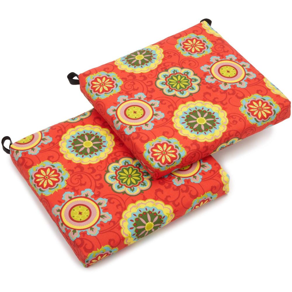 20-inch by 19-inch Spun Polyester Chair Cushion (Set of Two)