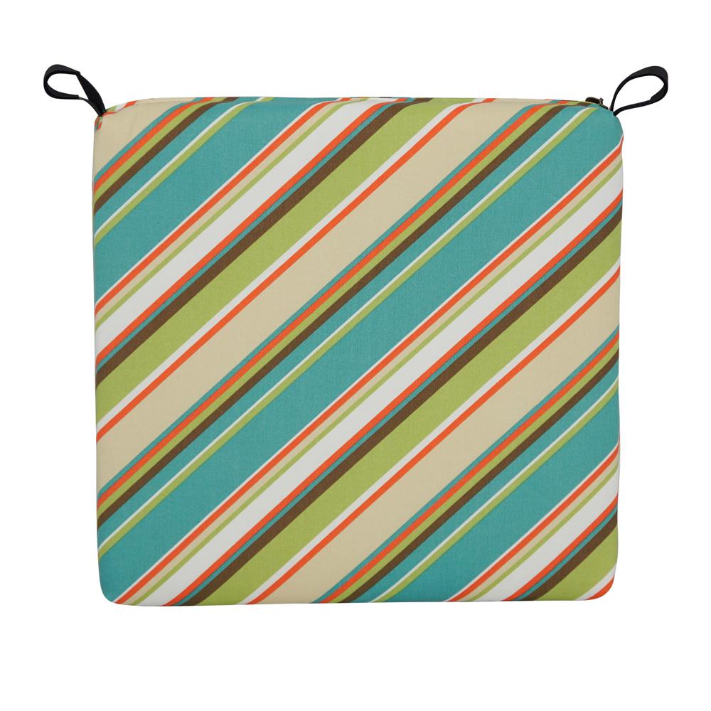 20-inch by 19-inch Patterned Outdoor Chair Cushions (Set of 4) 93454-4CH-OD-103