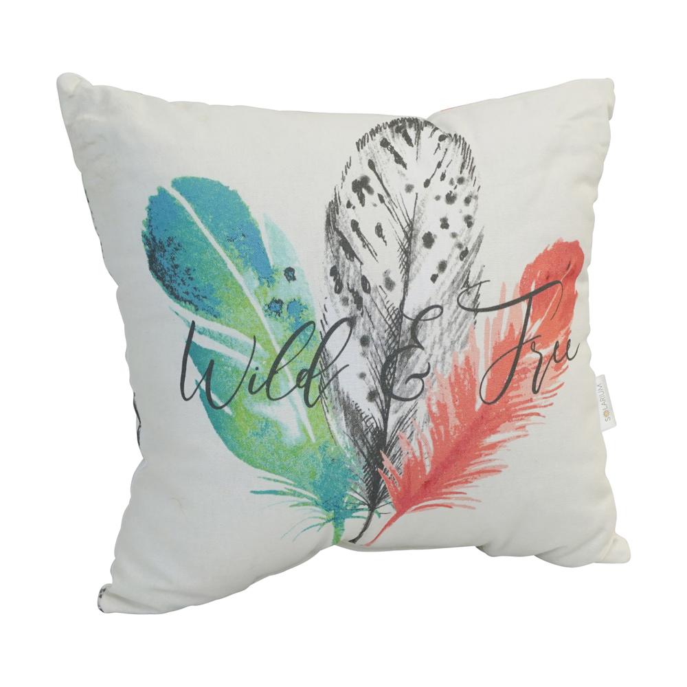 Spun Polyester 17-inch Double-sided Outdoor Throw Pillows (Set of 2) CO-JO18-DS-04-S2