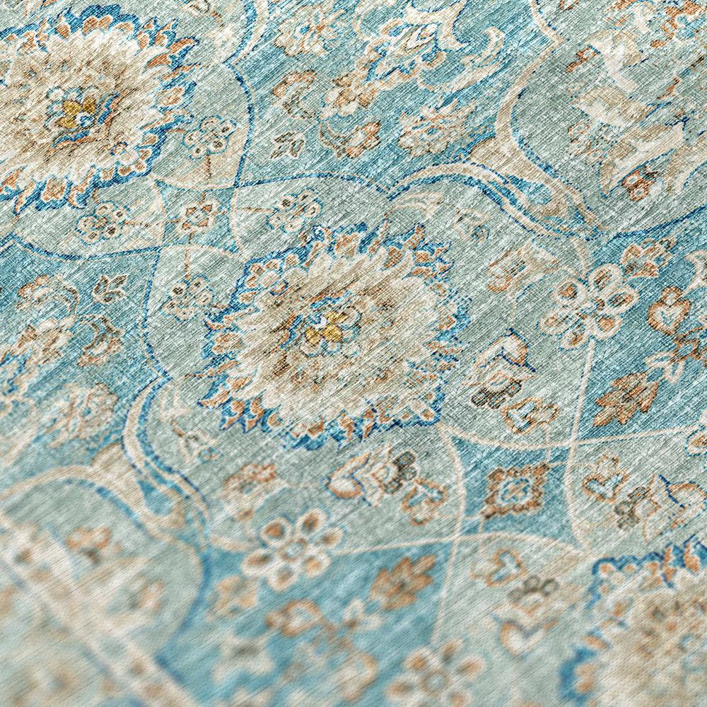 Indoor/Outdoor Marbella MB5 Mediterranean Washable 8' x 8' Round Rug