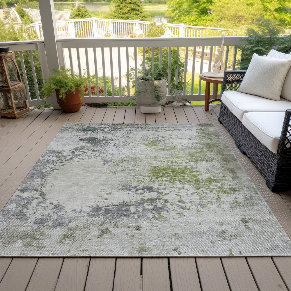 Machine Washable Indoor/Outdoor Chantille ACN2070 Linen 3' x 5' Rug