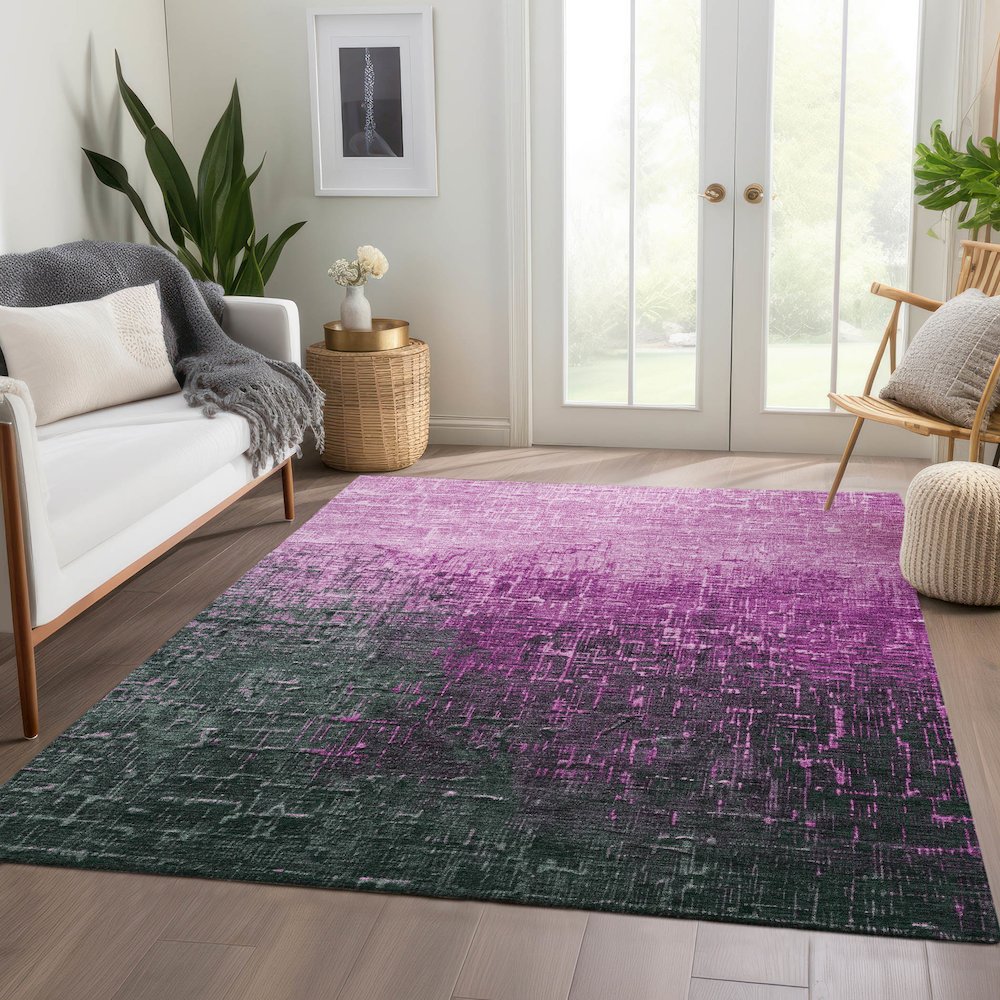 Premium Machine Washable Mayfield AMF1066 Blush 3' x 5' Rug