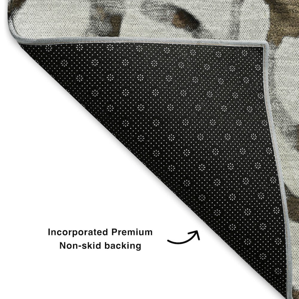 Premium Machine Washable Mayfield Silver 2'3" x 7'6" Runner Rug