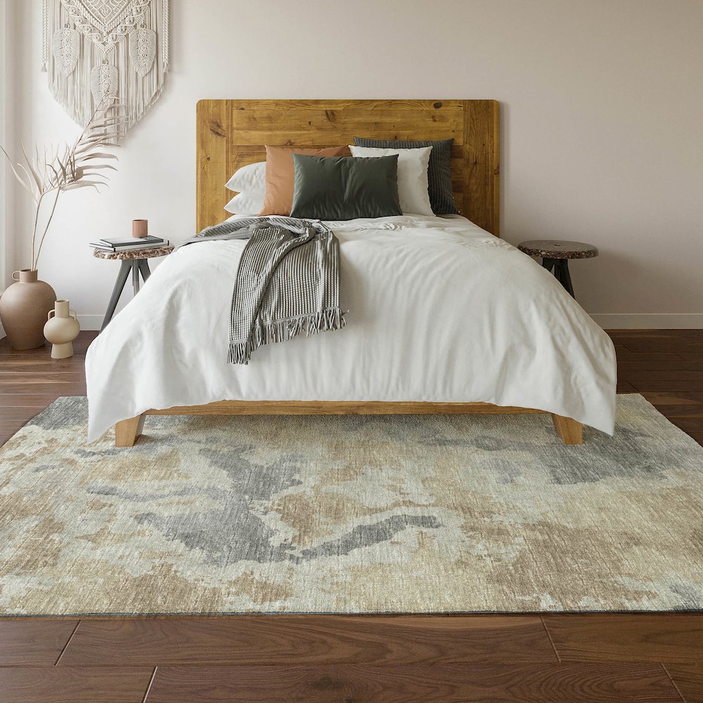 Premium Machine Washable Mayfield Beige 3' x 5' Rug