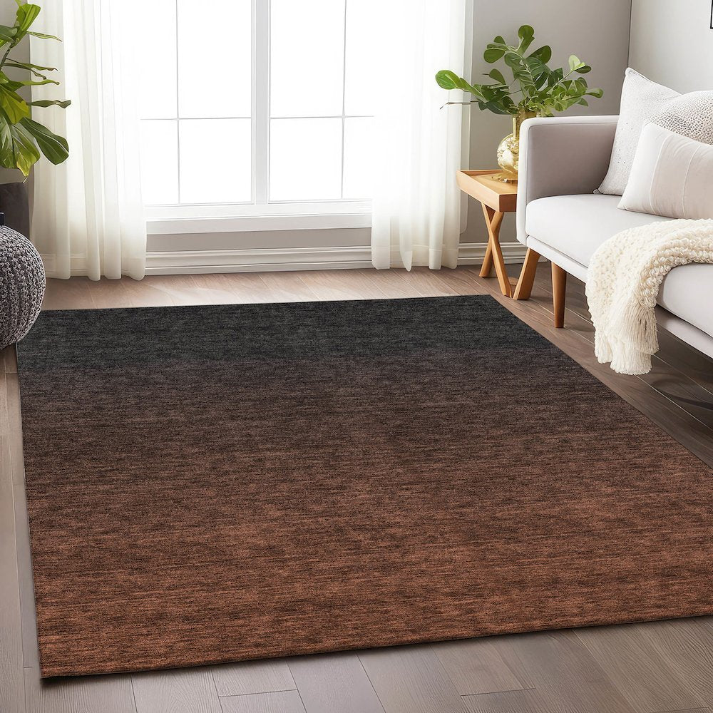 Premium Machine Washable Mayfield AMF844 Paprika 3' x 5' Rug