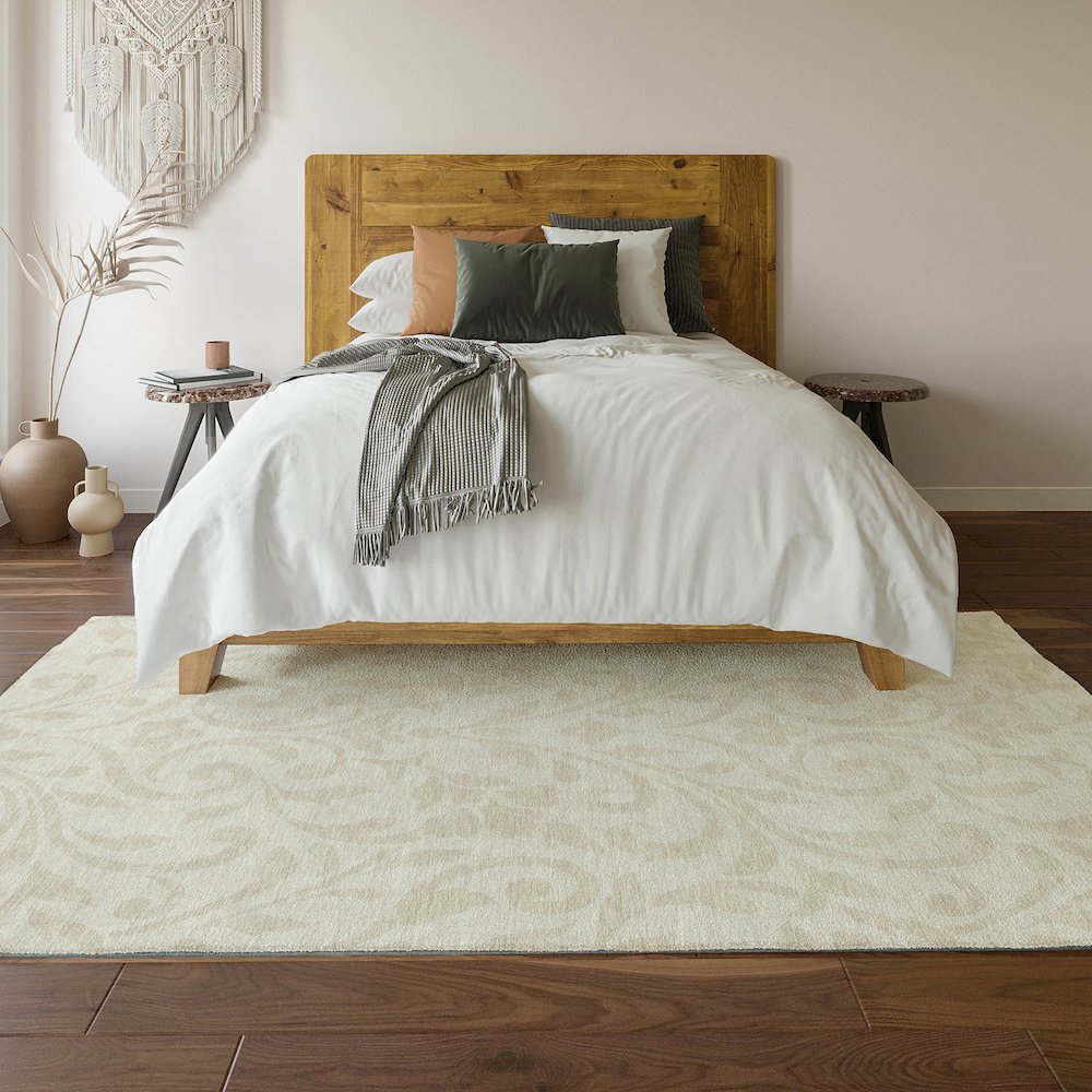 Premium Machine Washable Mayfield AMF875 Ivory 3' x 5' Rug