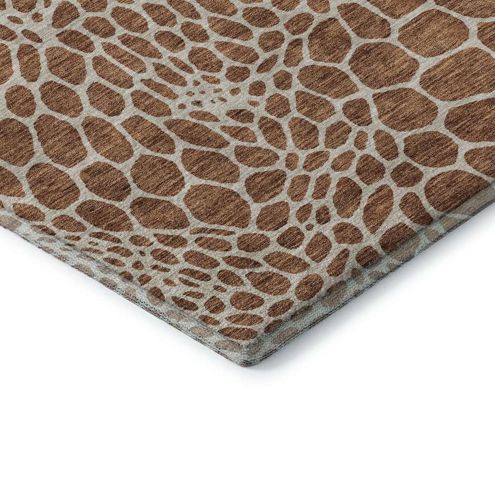 Premium Machine Washable Mayfield AMF919 Paprika 2'3" x 7'6" Runner Rug