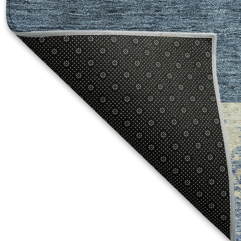 Premium Machine Washable Mayfield AMF941 Denim 2'3" x 7'6" Runner Rug