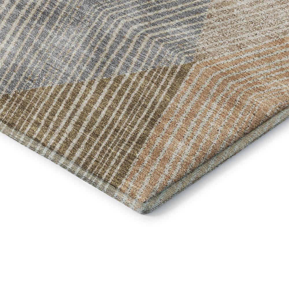 Luxury Washable Indoor/Outdoor The Reserve Copper 2'3" x 7'6" Runner Rug