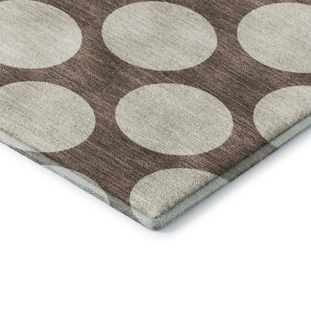 Luxury Washable Indoor/Outdoor The Reserve Coffee 2'3" x 7'6" Runner Rug