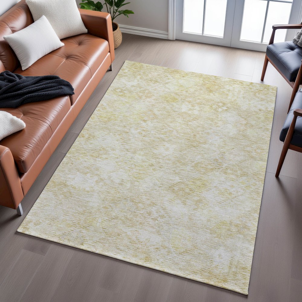 Premium Machine Washable Mayfield AMF1109 Wheat 5' x 7'6" Rug