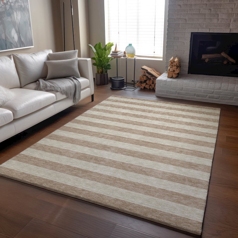 Premium Machine Washable Mayfield Beige 5' x 7'6" Rug