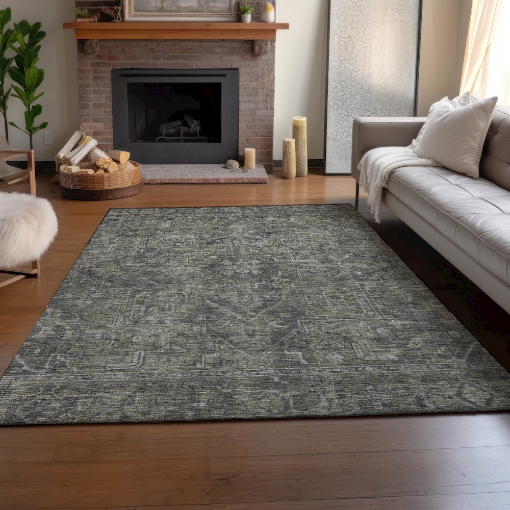 Premium Machine Washable Mayfield Mocha 5' x 7'6" Rug